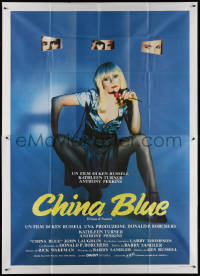 3w0061 CRIMES OF PASSION Italian 2p 1985 Ken Russell, sexiest Kathleen Turner is China Blue!