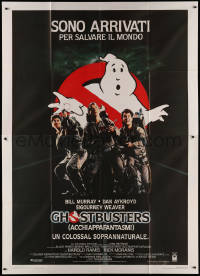 3w0922 GHOSTBUSTERS Italian 2p 1985 Bill Murray, Aykroyd & Harold Ramis are here to save the world!