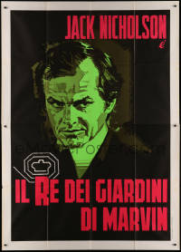 3w0937 KING OF MARVIN GARDENS Italian 2p 1976 different art of green Jack Nicholson, Bob Rafelson!
