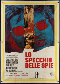 3w0090 LOOKING GLASS WAR Italian 2p 1970 Christopher Jones, from John Le Carre English spy novel!