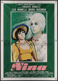 3w0092 MATTER OF TIME Italian 2p 1976 great artwork of Liza Minnelli & Ingrid Bergman, Nina!