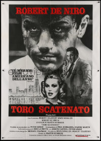 3w0963 RAGING BULL Italian 2p 1981 Robert De Niro, Joe Pesci, Martin Scorsese boxing classic!
