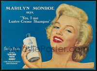 3w0518 GENTLEMEN PREFER BLONDES 12x16 metal sign 1980s Marilyn Monroe uses Lustre-Creme Shampoo!