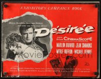 3w0644 DESIREE pressbook 1954 Marlon Brando, pretty Jean Simmons, Merle Oberon, French Revolution!