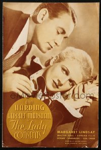 3w0662 LADY CONSENTS pressbook 1936 Ann Harding, Herbert Marshall, Margaret Lindsay, love triangle!