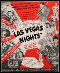 3w0663 LAS VEGAS NIGHTS pressbook 1941 Tommy Dorsey, Bert Wheeler & Constance Moore, gambling!