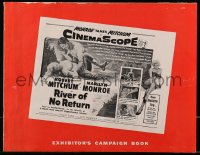 3w0674 RIVER OF NO RETURN pressbook 1954 Robert Mitchum & sexy Marilyn Monroe, Otto Preminger!