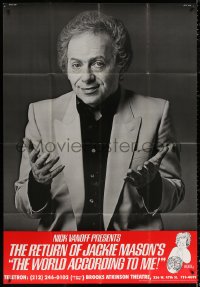 3w0030 JACKIE MASON'S THE WORLD ACCORDING TO ME 41x60 stage show poster 1980s his Broadway show!