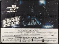 3w0002 EMPIRE STRIKES BACK subway poster 1980 George Lucas sci-fi classic, cool Darth Vader image!