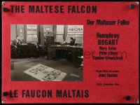 3w0693 MALTESE FALCON Swiss LC 1960s Humphrey Bogart as Sam Spade & Jerome Cowan in office!