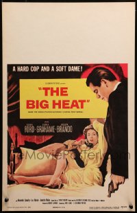 3w0732 BIG HEAT WC 1953 great pulp art of Glenn Ford & sexy Gloria Grahame, Fritz Lang noir!