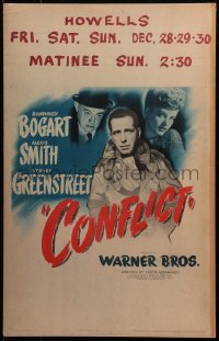 3w0744 CONFLICT WC 1945 Humphrey Bogart, Alexis Smith, written by Robert Siodmak & Alfred Neumann!