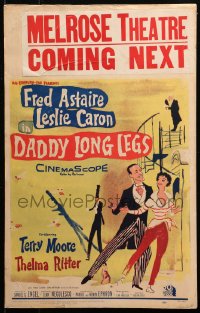 3w0748 DADDY LONG LEGS WC 1955 wonderful art of Fred Astaire dancing with Leslie Caron!