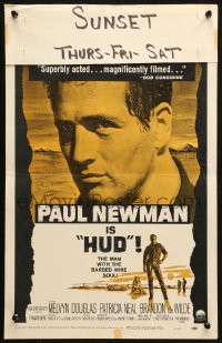 3w0782 HUD WC 1963 Paul Newman is the man with the barbed wire soul, Martin Ritt classic!