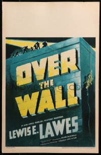 3w0817 OVER THE WALL WC 1938 cool title treatment & police shooting at escaped convict!