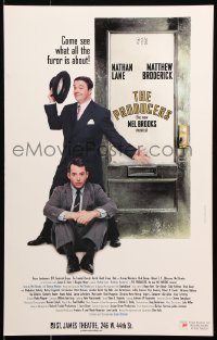 3w0824 PRODUCERS stage play WC 2001 Mel Brooks musical starring Matthew Broderick & Nathan Lane!