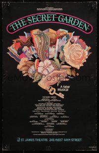 3w0835 SECRET GARDEN stage play WC 1991 cool artwork by Doug Johnson, Broadway musical!
