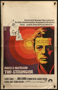 3w0847 STRANGER WC 1968 Luchino Visconti's Lo Straniero, art of Marcello Mastroianni!