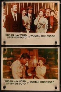 3w0587 WOMAN OBSESSED 10 color 11.75x15.75 stills 1959 Best Actress Winner Susan Hayward, Boyd!