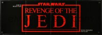 3w0628 RETURN OF THE JEDI promo brochure 1983 unfolds to make a 15x44 Revenge of the Jedi poster!