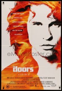 3x0256 DOORS Aust 1sh 1990 cool image of Val Kilmer as Jim Morrison, directed by Oliver Stone!