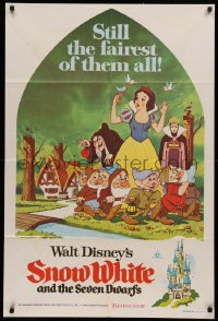 3x0287 SNOW WHITE & THE SEVEN DWARFS Aust 1sh R1970s Walt Disney animated cartoon fantasy classic