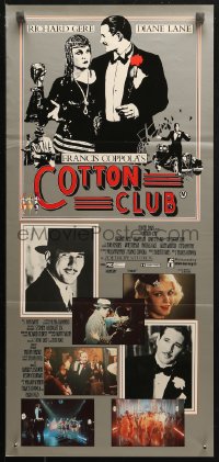3x0359 COTTON CLUB Aust daybill 1984 directed by Francis Ford Coppola, Richard Gere, Diane Lane!