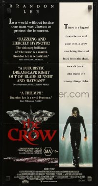 3x0361 CROW Aust daybill 1994 Brandon Lee's final movie, believe in angels, cool image!
