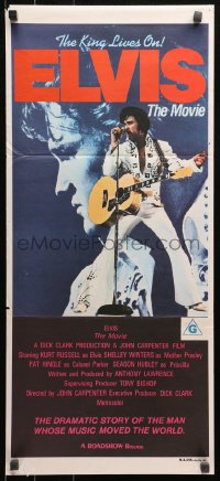 3x0383 ELVIS Aust daybill 1979 Kurt Russell as Presley, directed by John Carpenter, rock & roll!
