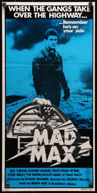 3x0463 MAD MAX Aust daybill R1981 Mel Gibson in George Miller's post-apocalyptic classic!