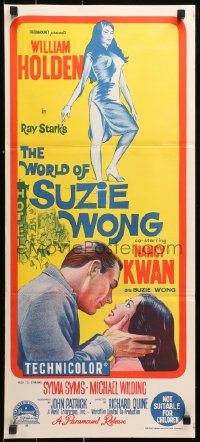 3x0565 WORLD OF SUZIE WONG Aust daybill 1960 William Holden was the first man that Kwan ever loved!