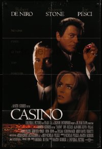 3x0709 CASINO 1sh 1995 Martin Scorsese, Robert De Niro & Sharon Stone, Joe Pesci, cast image!