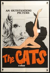 3x0712 CATS 23x34 1sh 1976 Les Felines, great sexy art and... it's an outstanding picture!