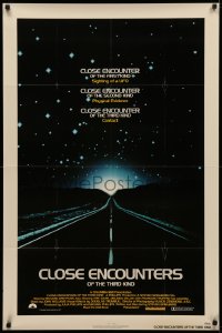 3x0731 CLOSE ENCOUNTERS OF THE THIRD KIND 1sh 1977 Steven Spielberg sci-fi classic, Dreyfuss!