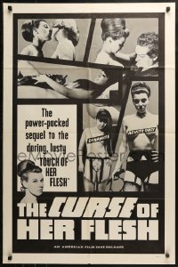 3x0757 CURSE OF HER FLESH 1sh 1968 power-packed sequel to the daring lusty Touch of Her Flesh!