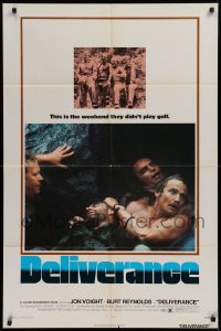 3x0775 DELIVERANCE 1sh 1972 Jon Voight, Burt Reynolds, Ned Beatty, John Boorman classic!