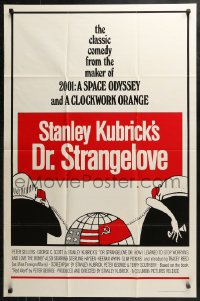 3x0790 DR. STRANGELOVE 1sh R1972 Stanley Kubrick classic, Peter Sellers & George C. Scott!