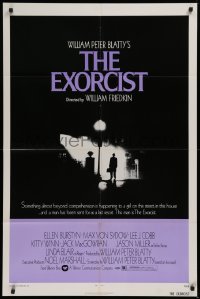 3x0819 EXORCIST 1sh 1974 William Friedkin, Von Sydow, horror classic from William Peter Blatty!