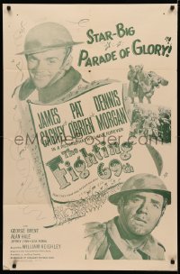 3x0831 FIGHTING 69th 1sh R1956 WWI soldiers James Cagney, Pat O'Brien & Dennis Morgan