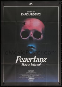 3x0086 INFERNO German 33x47 1980 Dario Argento horror, really cool skull & bleeding mouth image!