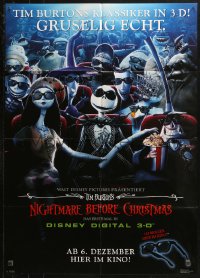 3x0194 NIGHTMARE BEFORE CHRISTMAS advance German R2006 Tim Burton, Disney, cast in theater!