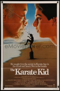 3x0942 KARATE KID 1sh 1984 Pat Morita, Ralph Macchio, teen martial arts classic!