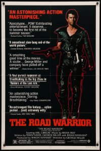 3x1002 MAD MAX 2: THE ROAD WARRIOR style B 1sh 1982 George Miller, Mel Gibson returns as Mad Max!