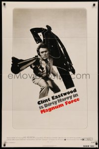 3x1006 MAGNUM FORCE 1sh 1973 best image of Clint Eastwood is Dirty Harry pointing his huge gun!