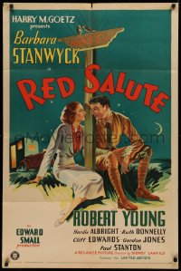 3x1120 RED SALUTE 1sh 1939 Barbara Stanwyck & Young on Mexican border, anti-Communist, ultra-rare!