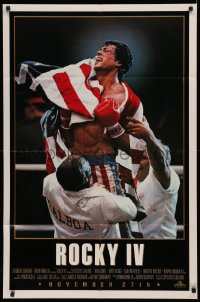 3x1145 ROCKY IV advance 1sh 1985 different close up of heavyweight boxing champ Sylvester Stallone!