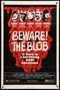 3x1183 SON OF BLOB 1sh 1972 wacky horror sequel, cool images, alternate title of Beware! the Blob!