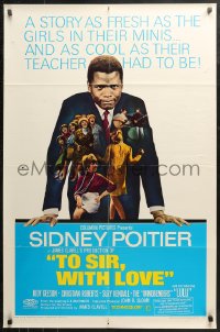 3x1249 TO SIR, WITH LOVE 1sh 1967 Sidney Poitier, Geeson, directed by James Clavell!