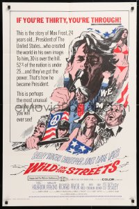 3x1314 WILD IN THE STREETS 1sh 1968 Christopher Jones & teens take over the U.S.!