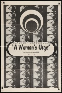 3x1318 WOMAN'S URGE 1sh 1965 how many men does sexy nympho Maude Fergusson need?